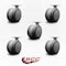 Service Caster 3'' Gray Heavy Duty Floor Safe Twin Wheel Casters Top Plate, 5PK SCC-TP02S75-TPR-GRY-5 - alternate 2